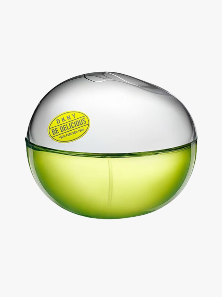 DKNY Be Delicious in branded component on a light gray background